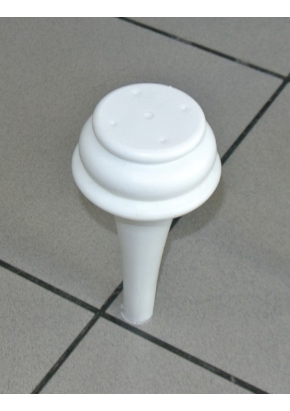 Bombeli Ayak 19 cm Beyaz
