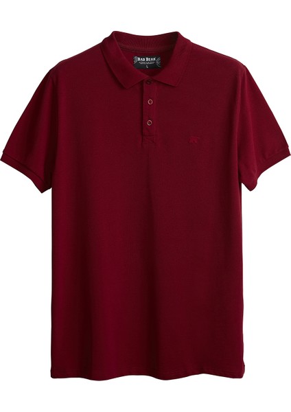 Bad Bear Erkek Bordo Polo T-Shirt