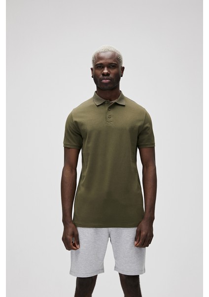 Stark Erkek Haki Polo Tişört
