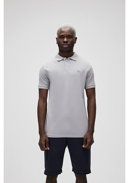 Erkek Gri Polo T-Shirt