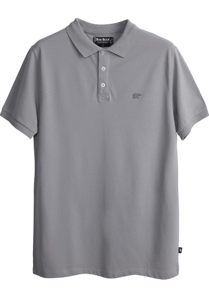 Erkek Gri Polo T-Shirt