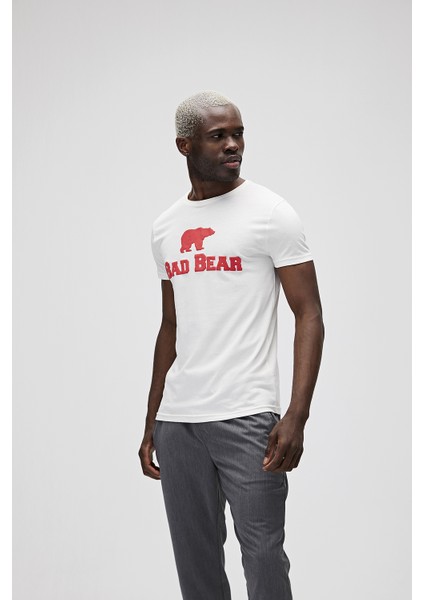 BAD BEAR TEE BEYAZ Erkek T-Shirt 19.01.07.002-C117 fırsatları