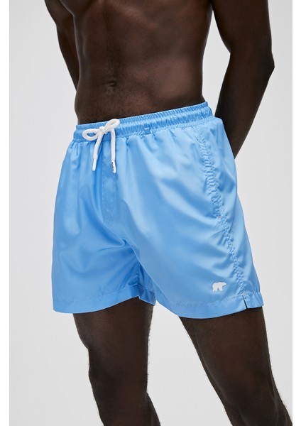 Cepli Mavi Erkek Şort Mayo
