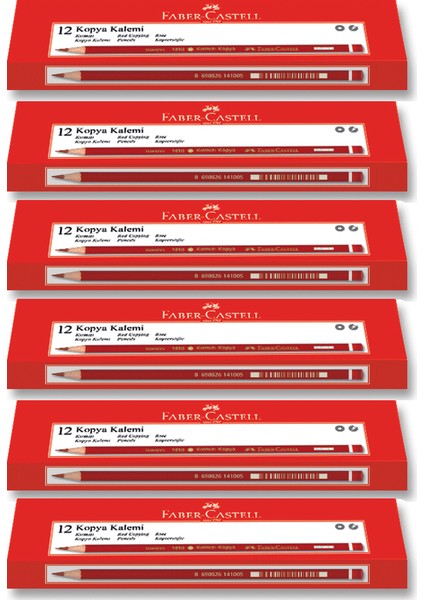 Kırmızı Renkli Kurşun Kalem 1410 72'li