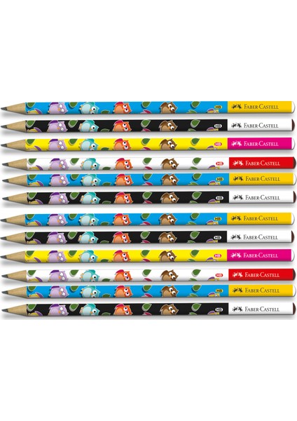 Baykuş Yuvarlak Kurşun Kalem 12'li