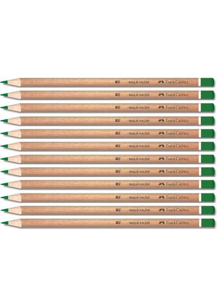 Naturel Yeşil Renkli Kurşun Kalem 12'li