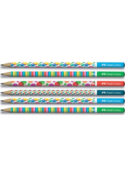 Bubble 2b Yuvarlak Kurşun Kalem 6'lı