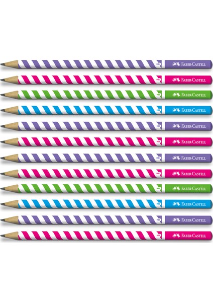 Candy Roll Yuvarlak Kurşun Kalem 12'li