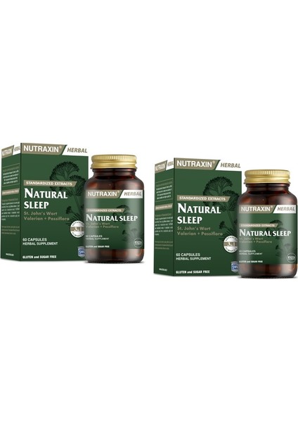 Natural Sleep 60 Kapsül x 2 Adet