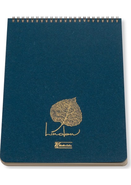 A4 Çizgili Linden Bloknot - Mavi