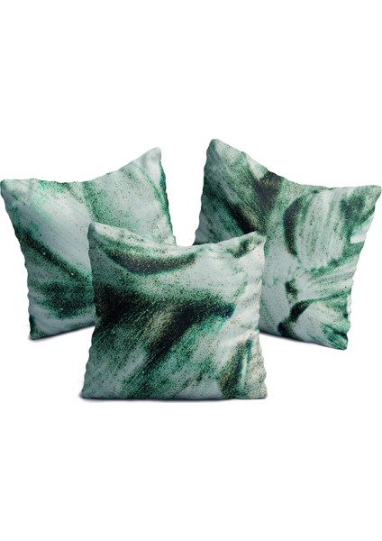 Mavi Döngü Görünümlü Üçlü Yastık Kılıfı Seti fiyatları