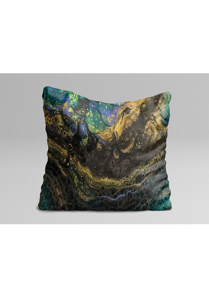 Ebru Desenli Üçlü Yastık Kılıfı Seti modelleri