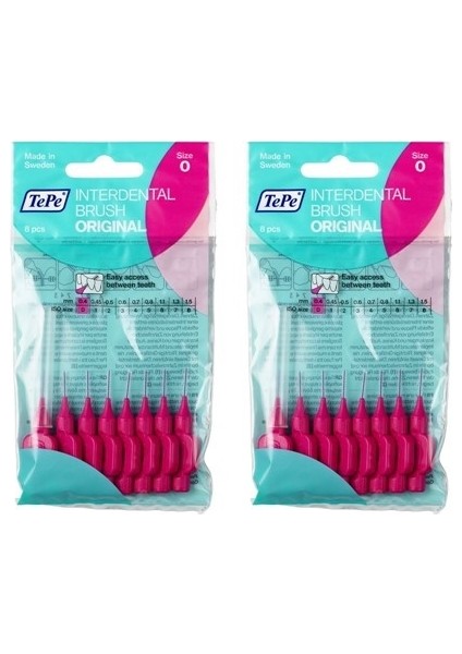 Arayüz Fırçası Pembe 0,4mm 8'li 2 Paket