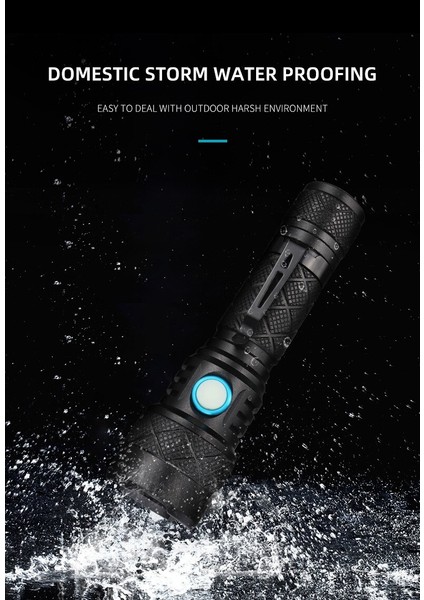 BT55 2500 Lümen Cree Xml L2-U2 LED Şarjlı El Feneri