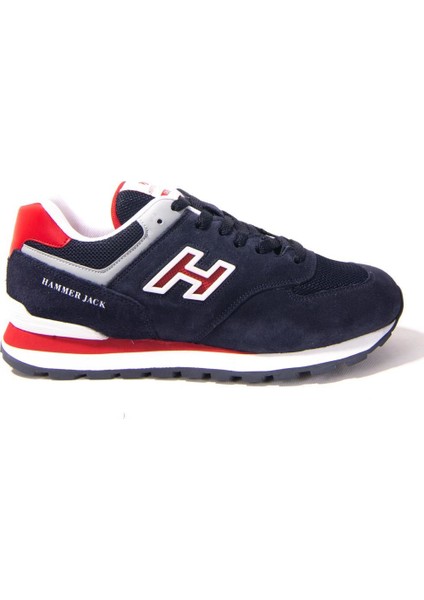 10219253 Lacivert Kırmızı Günlük Erkek Deri Spor Ayakkabı fiyatları