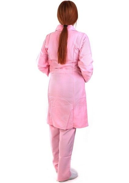 Eser - Bayan Alpaka Önlük - Çıtçıtlı - Pembe M