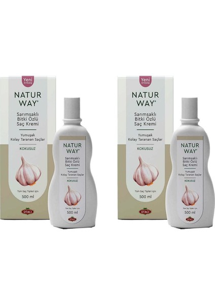Naturway Sarımsaklı Kokusuz Saç Kremi 500 ml