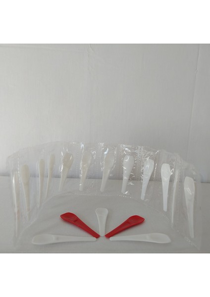 Plastik Dondurma Kaşığı 8 cm Tek Tek Paketli 756 Adet