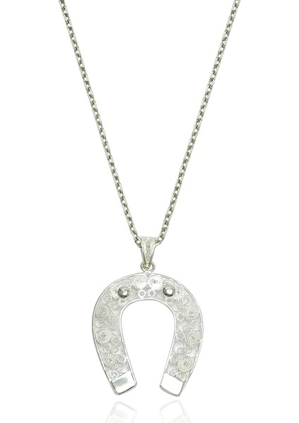 Nal Model 925 Ayar Telkari Gümüş Kolye