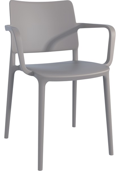 Joy Koltuk Küllü Kahve - Mutfak Sandalyesi - Kolçaklı