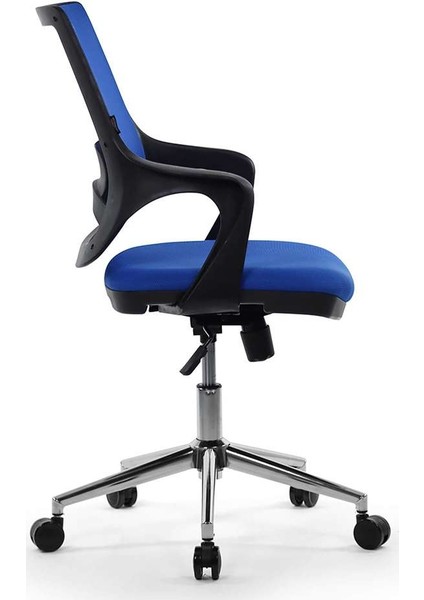 Skagen Mavi Ofis Çalışma Koltuğu Metal Ayaklı Bilgisayar Koltuğu