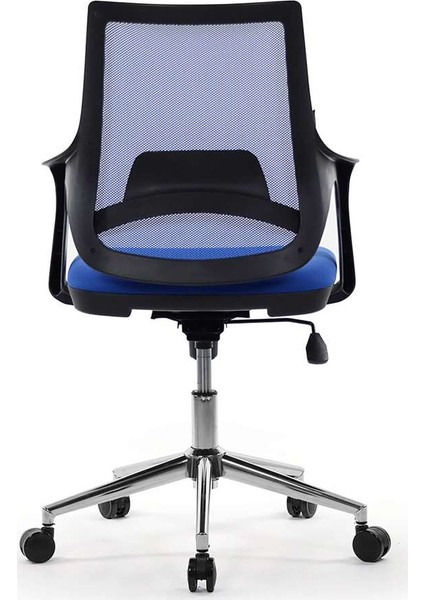 Skagen Mavi Ofis Çalışma Koltuğu Metal Ayaklı Bilgisayar Koltuğu