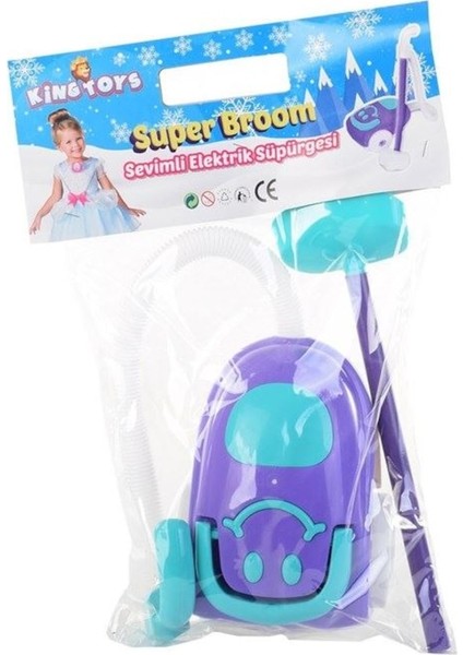 Çocuklar Için Oyuncak Sevimli Elektrik Süpürgesi Mavi-Mor Renk modelleri