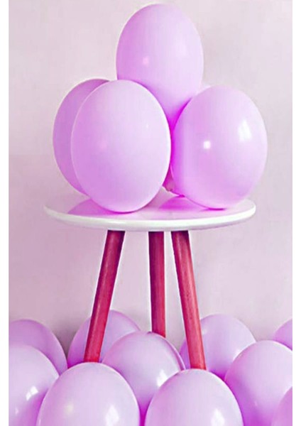 Lila Makaron (Pastel) Balon 10 Adet