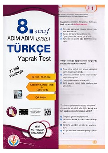 Bilal Işıklı Yayınları Türkçe 8. Sınıf Yaprak Test