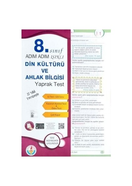 Bilal Işıklı Yayınları Din Kültürü ve Ahlak Bilgisi 8. Sınıf Yaprak Test