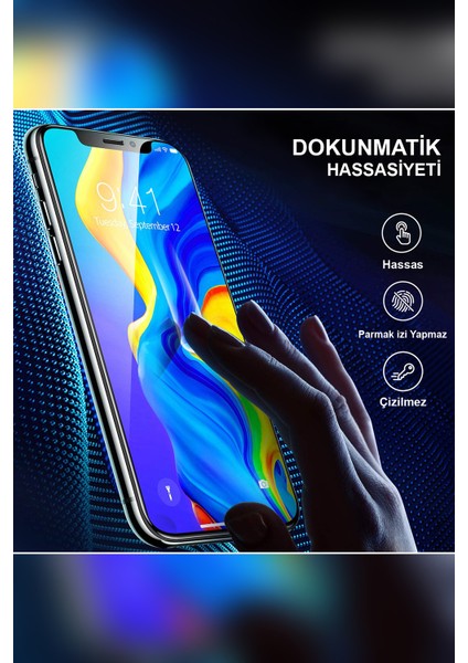 Oppo Ax7 Tam Kaplayan Temperli Ekran Koruyucu Cam