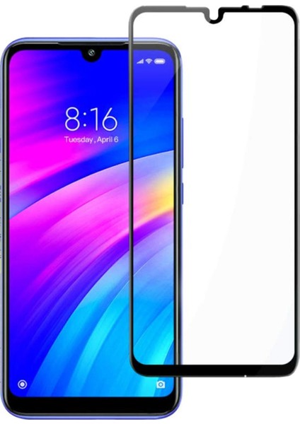 Xiaomi Redmi 7 Tam Kaplayan Temperli Ekran Koruyucu Cam