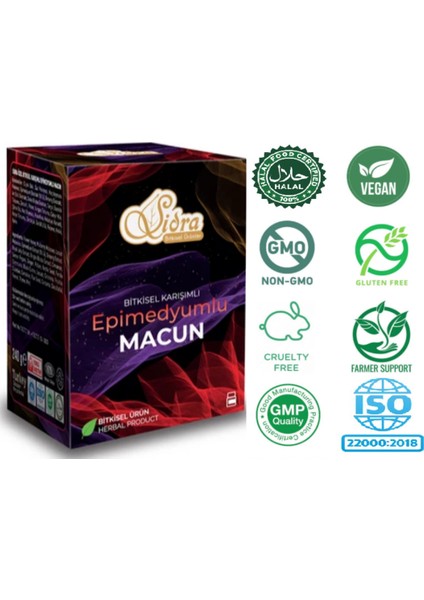 Sidra_Bitkisel Karışımlı Macun 240 Gr (16 Servis)