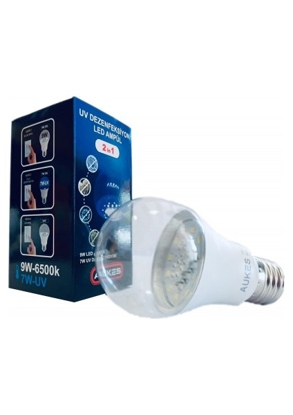 Uv Dezenfeksiyon LED Ampül 2 In 1