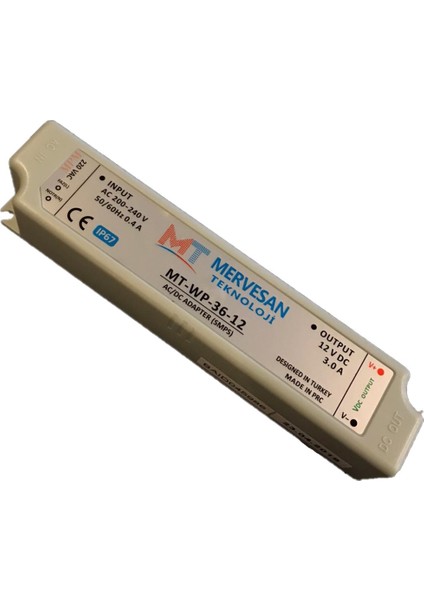 36W 3A 12VDC Adaptör Mt-Wp-36-12