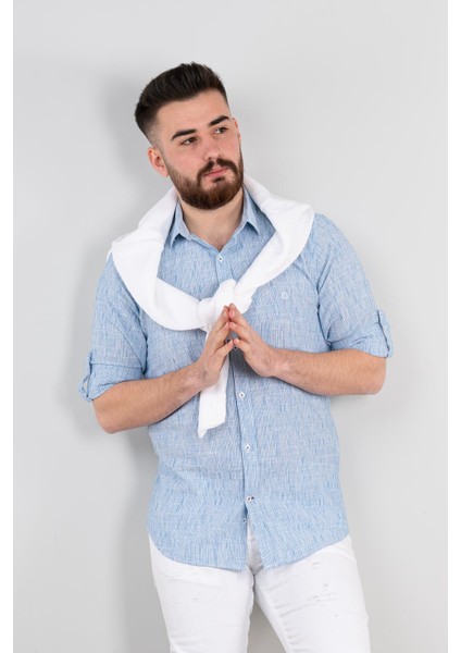 Slimfit Yazlık Erkek Gömlek