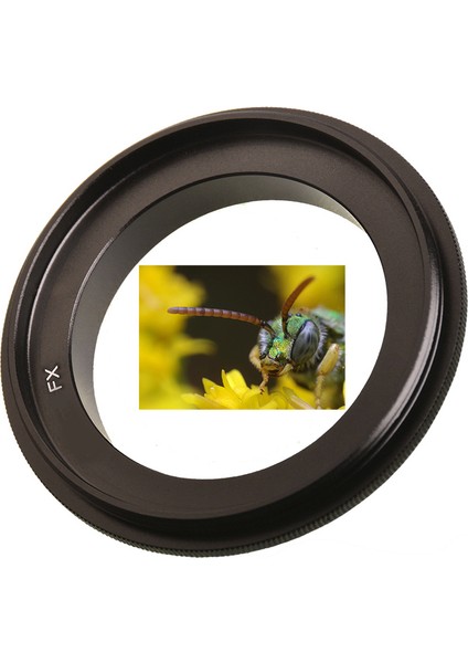 Fujifilm Için 52MM Makro Çekim Ters Halka Adaptörü