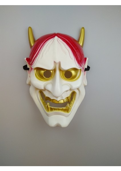 Cadılar Bayramı Halloween Devil Şeytan Maske Beyaz