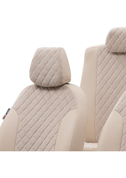 Toyota Verso 2015-Sonrası 5 2 (7 Kişi) Özel Üretim Koltuk Kılıfı Madrid Design Tay Tüyü Bej fırsatları