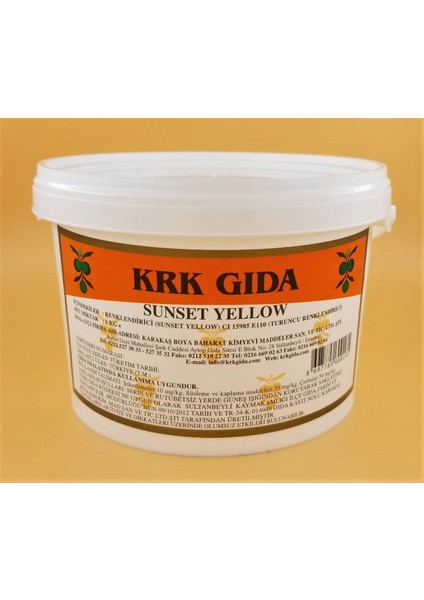 Turuncu Gıda Boyası 1 kg