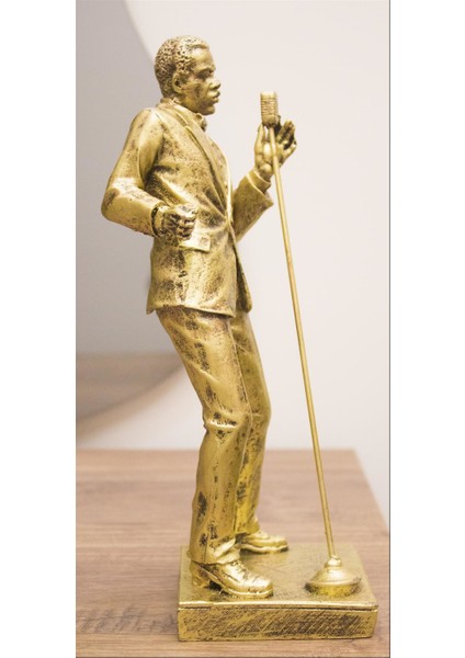 Jazzcı Erkek Solist Tasarım 29 cm Müzisyen Biblo Ev Dekor Hediyelik Eşya fiyatları