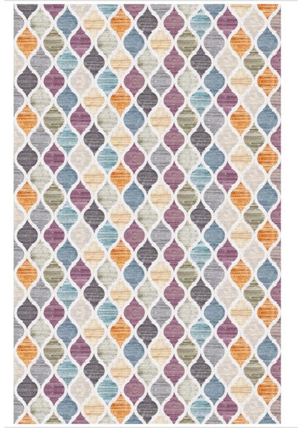Rainbow Kaymaztabanlı Yıkanabilir Halı Kilim Yolluk Dijital Baskı Renkli fiyatları
