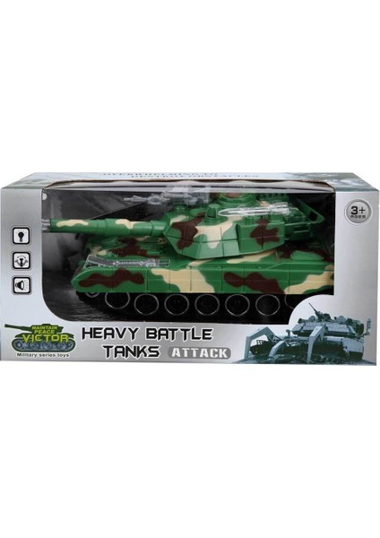 Sesli ve Işıklı Askeri Tank – Yeşil Tank