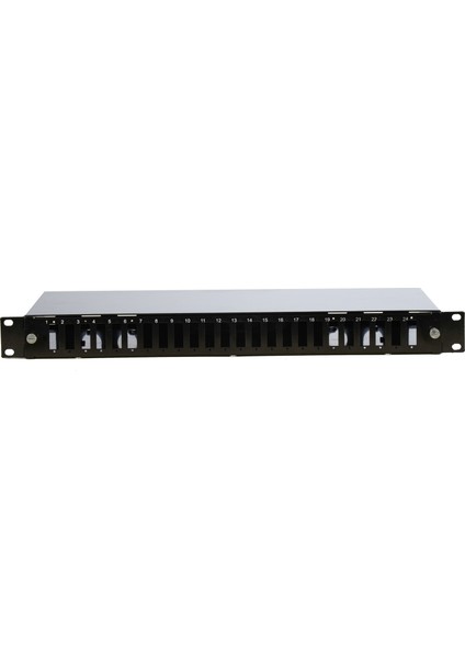24 SC Sx Port 1u 19'' Fiber Optik Patch Paneli (Çift kasetli)