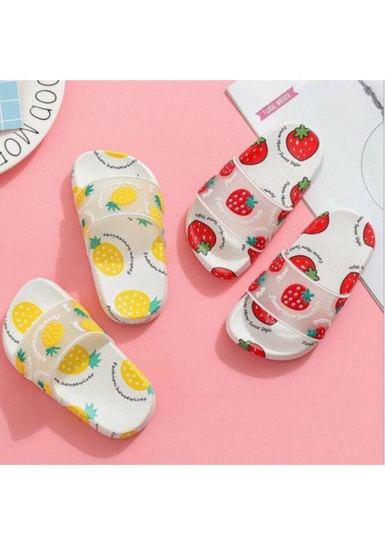 Meyveli Kaydırmaz Taban Çocuk Terlik Plaj Havuz Terliği fiyatları