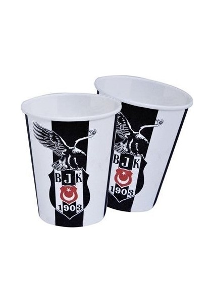 Beşiktaş Karton Bardak 8 Adet