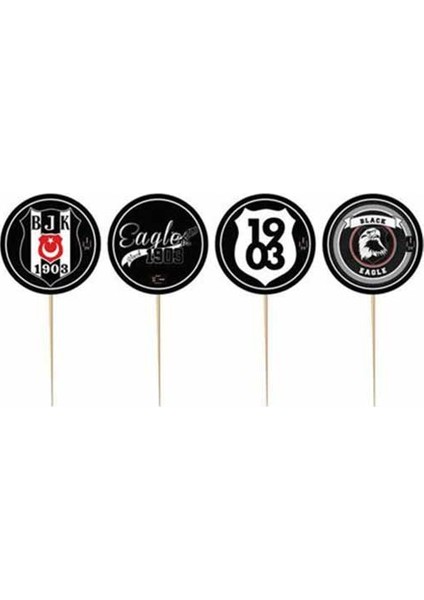Beşiktaş Temalı Kürdan 8 Adet