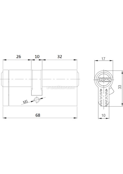 Tuzaklı Bilyalı Barel Seti 68MM 306/B-SET fiyatları
