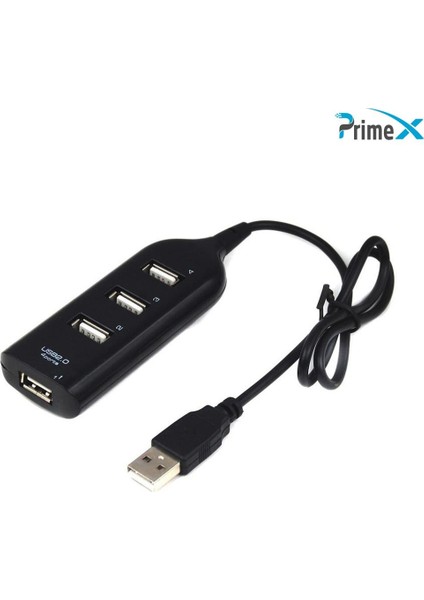 PrimeX Plus PrimeX Plus PX-2508 Connect Master 4 Port USB 2.0 USB Hub Çoklayıcı