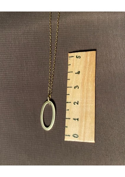 925 Ayar Gümüş Gold Oval Kolye indirimleri